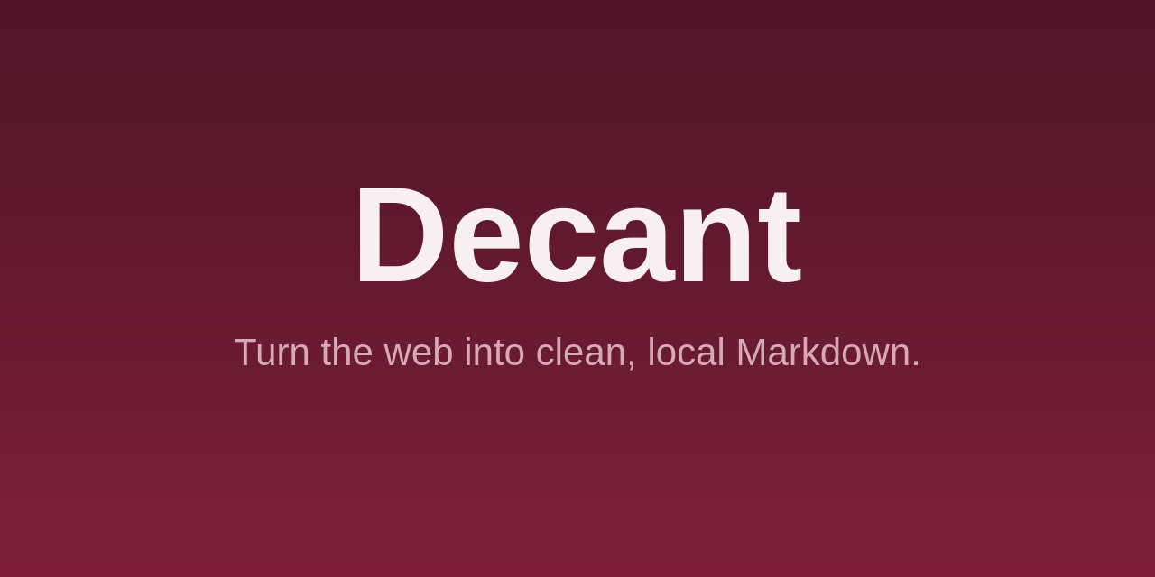 Decant logo